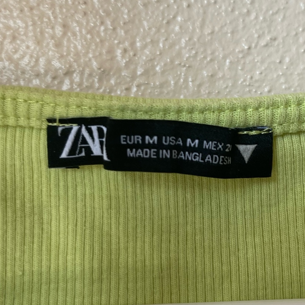 Zara  Green T shirt
